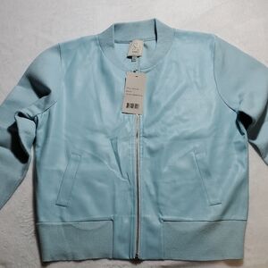 Sioni Powder Blue Kids Bomber Jacket Medium
